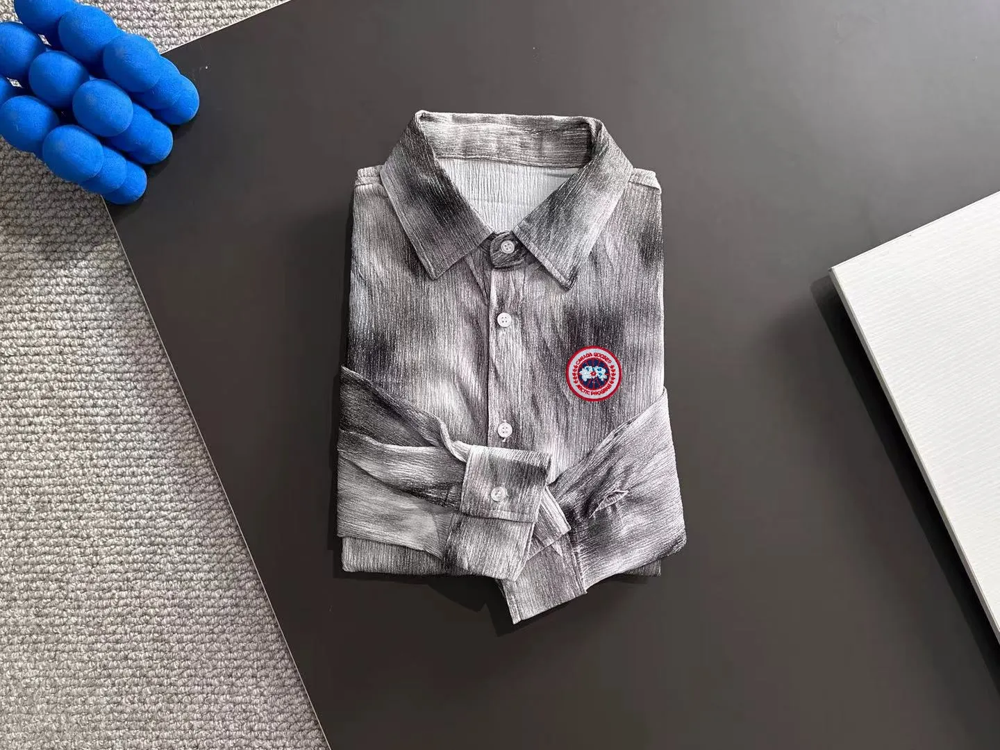 Next day shipping P360 Big Goose 2025 Autumn Men's Thin Breasted Fashion Tie-Dye Long Sleeve Shirt New Loose Versatile Lapel Top Casual Trendy Men's Shirt Size: M-3XL